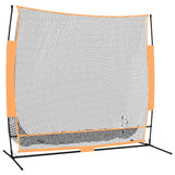 Vidaxl Golf Training Network 215x107x216 cm poliéster negro y naranja