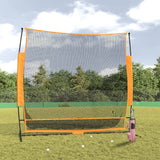 Vidaxl Golf Training Network 215x107x216 cm poliester črna in oranžna