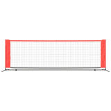 Vidaxl Tennisnet 300x100x87 cm poliestrska črna in rdeča