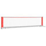 Vidaxl Tennisnet 400x100x87 cm poliéster negro y rojo