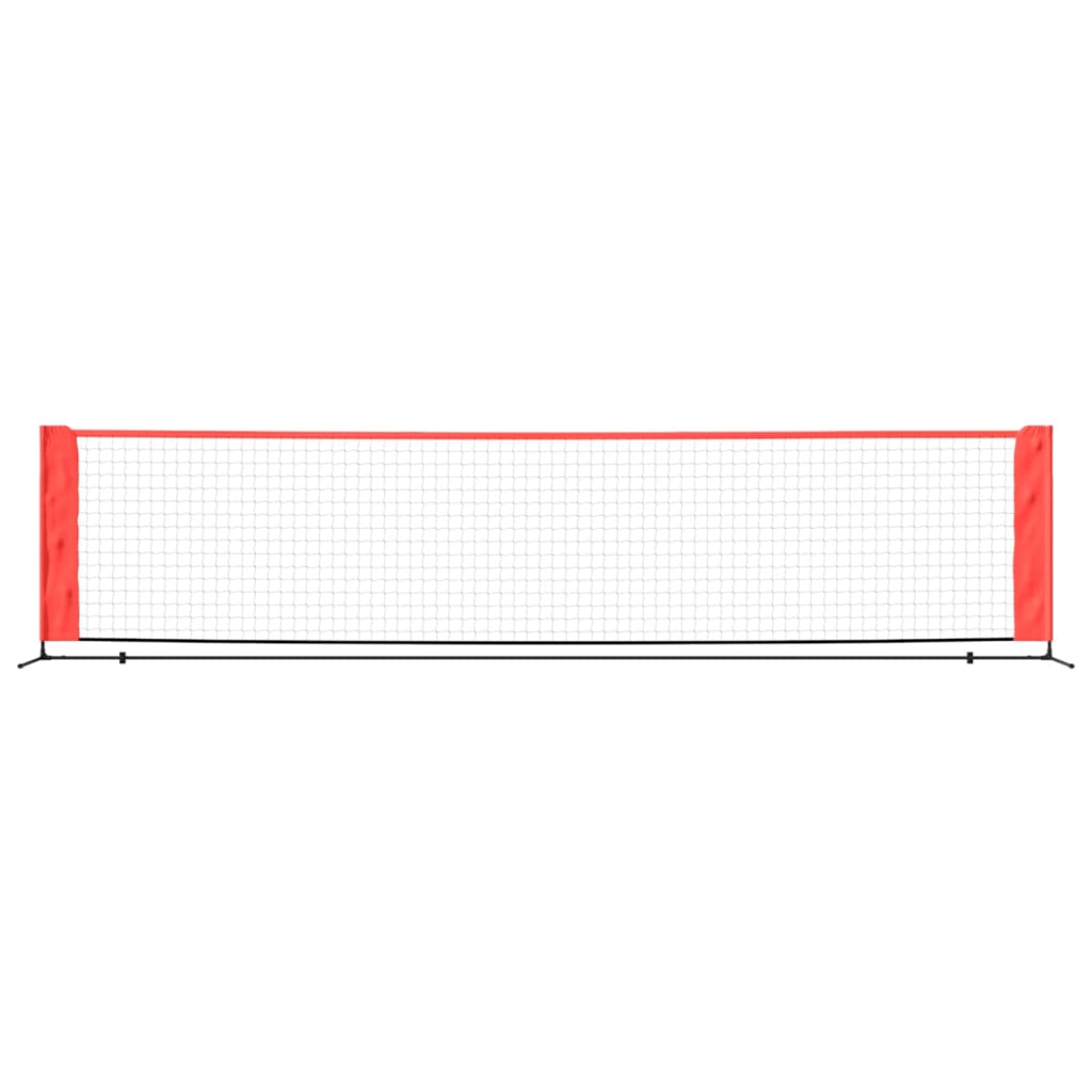 Vidaxl Tennisnet 400x100x87 cm polyester sort og rød