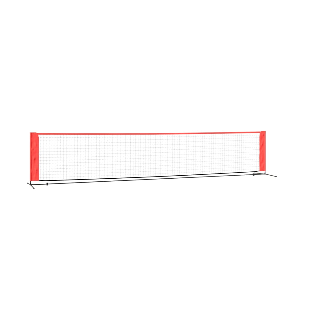 Vidaxl Tennisnet 500x100x87 cm polyester svart og rødt