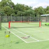 Vidaxl Tennisnet 500x100x87 cm poliestere nero e rosso