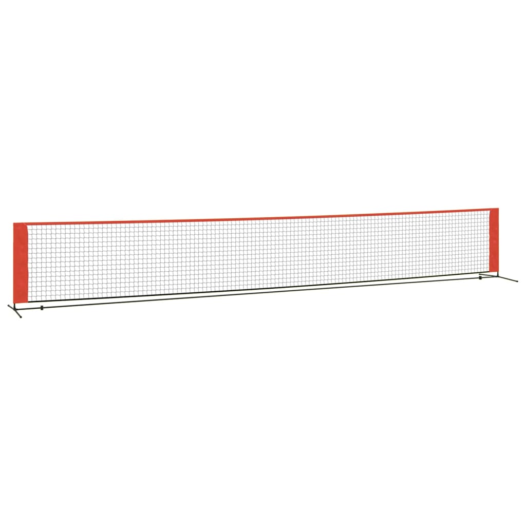 Vidaxl Tennisnet 600x100x87 cm polyester svart og rødt