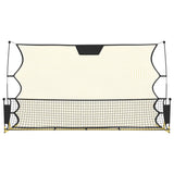 Vidaxl Fussball Reboundnet 183x85x120 cm Polyester schwaarz a giel