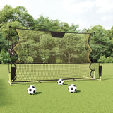 Vidaxl Fussball Reboundnet 183x85x120 cm Polyester schwaarz a giel