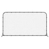 VidaXL Voetbal rebounder 366x90x183 cm HDPE zwart