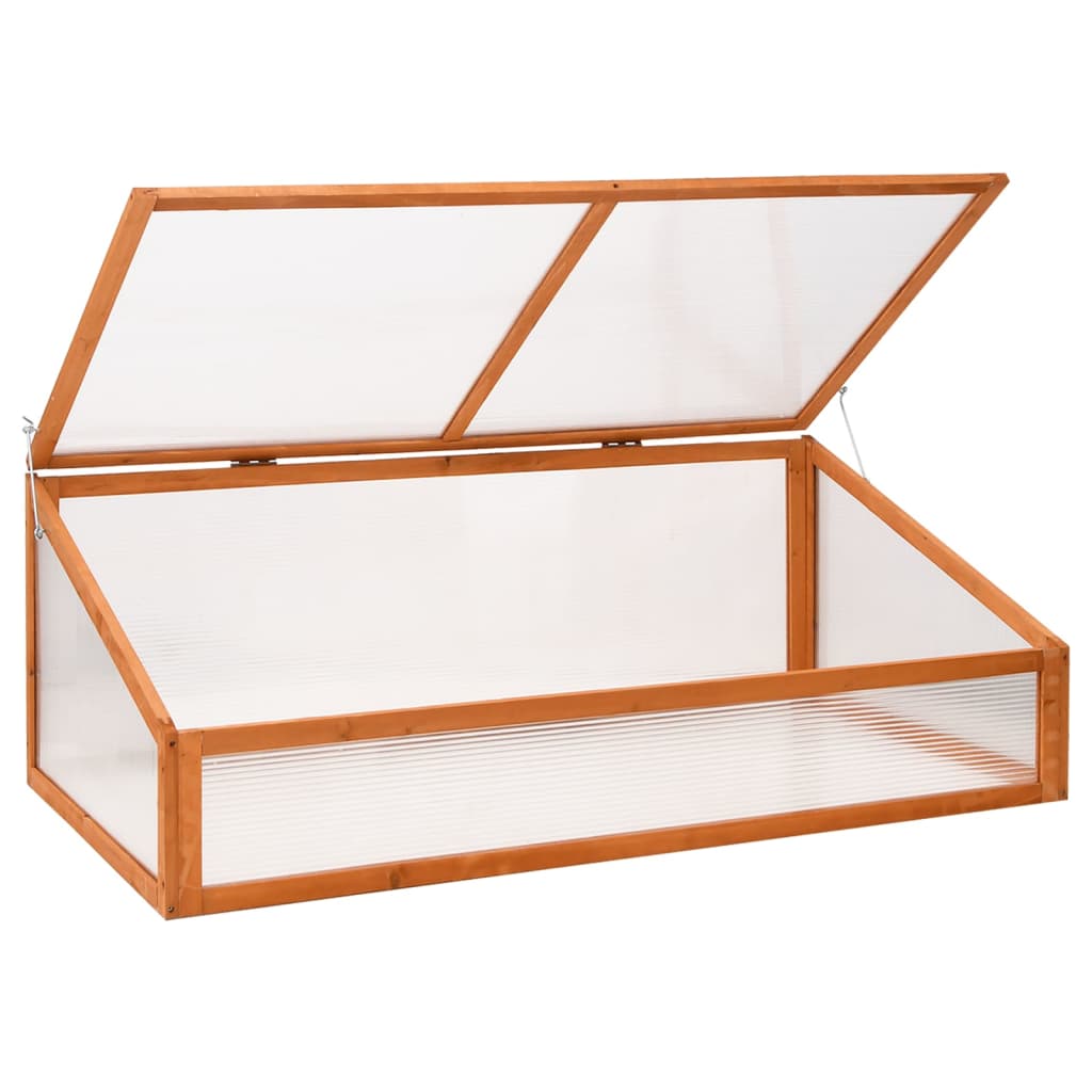 VIDAXL rastlinjak 110x58.5x39 cm borov oranžni