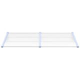 VidaXL Deurluifel 199x90 cm polycarbonaat grijs en transparant