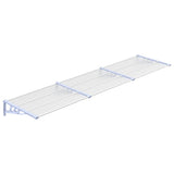 Vidaxl -Tür -Baldachin 358,5 x 90 cm Polycarbonat grau und transparent