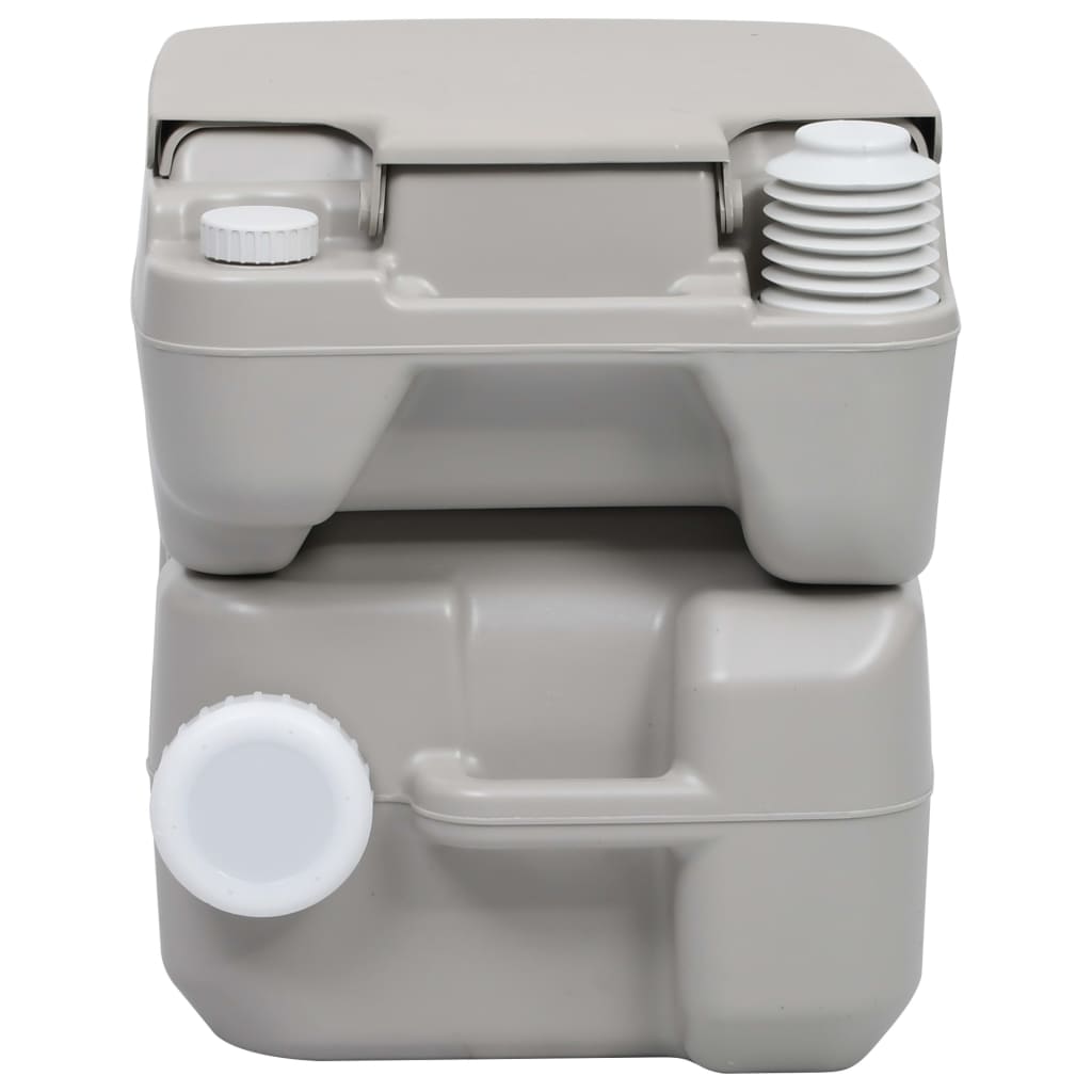 VidaXL Campingtoilet en wasbak set draagbaar