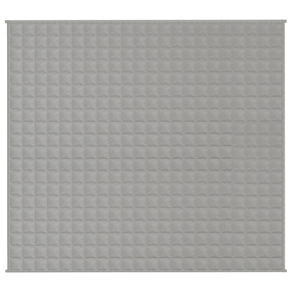 Manta de débil de Vidaxl 200x220 cm 13 kg de tela gris