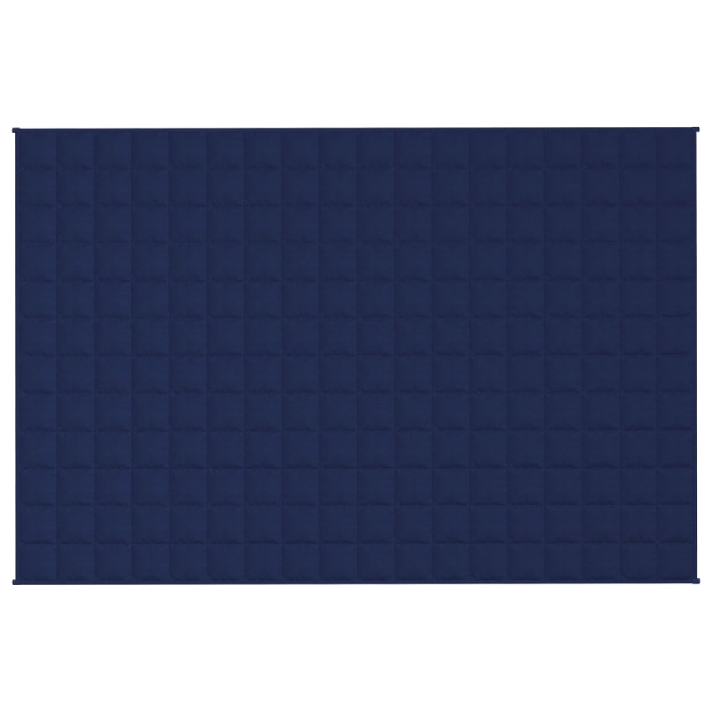 VidaXL Verzwaringsdeken 122x183 cm 9 kg stof blauw