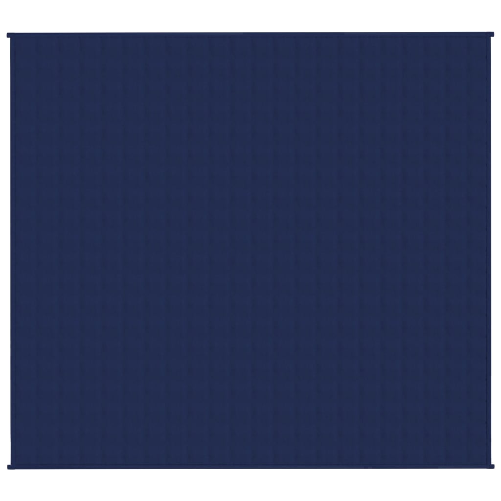 VidaXL Verzwaringsdeken 200x230 cm 9 kg stof blauw