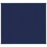 VidaXL Verzwaringsdeken 200x230 cm 13 kg stof blauw