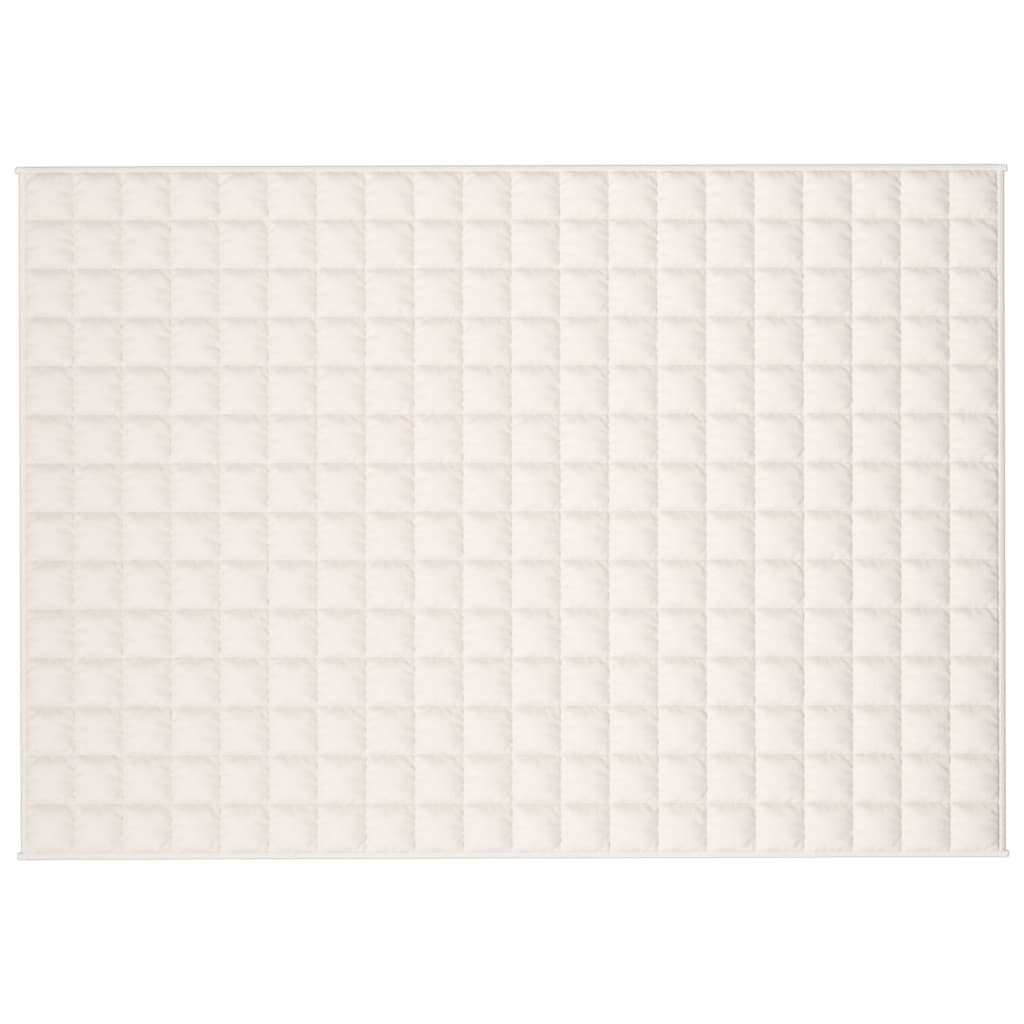 VIDAXL FAIBLAGE COUVERTURE 137X200 cm 6 kg de crème de lumière en tissu -colore