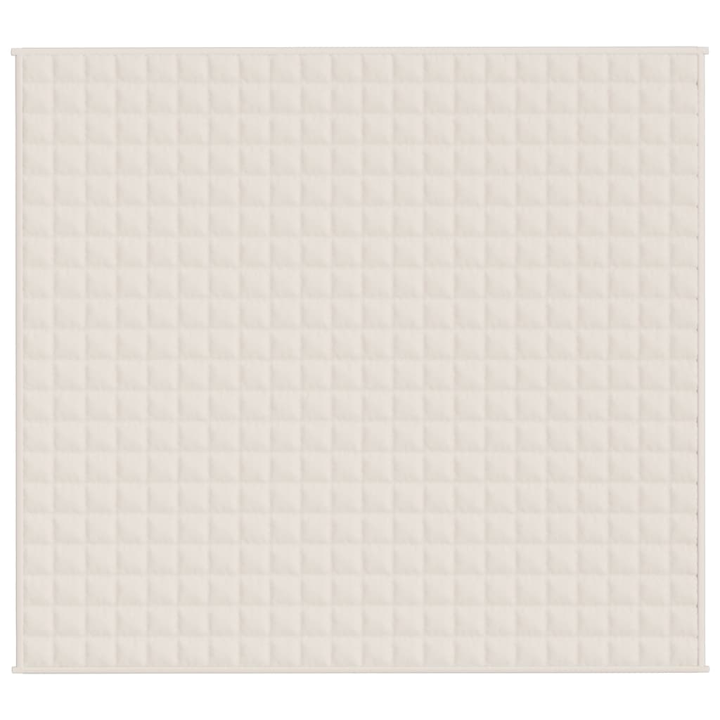 Vidaxl Svage tæppe 200x220 cm 9 kg stof Lys creme -farvet