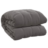 VIDAXL Coperta debole 137x200 cm 6 kg di tessuto grigio