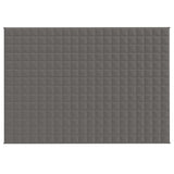 VIDAXL Coperta debole 137x200 cm 6 kg di tessuto grigio