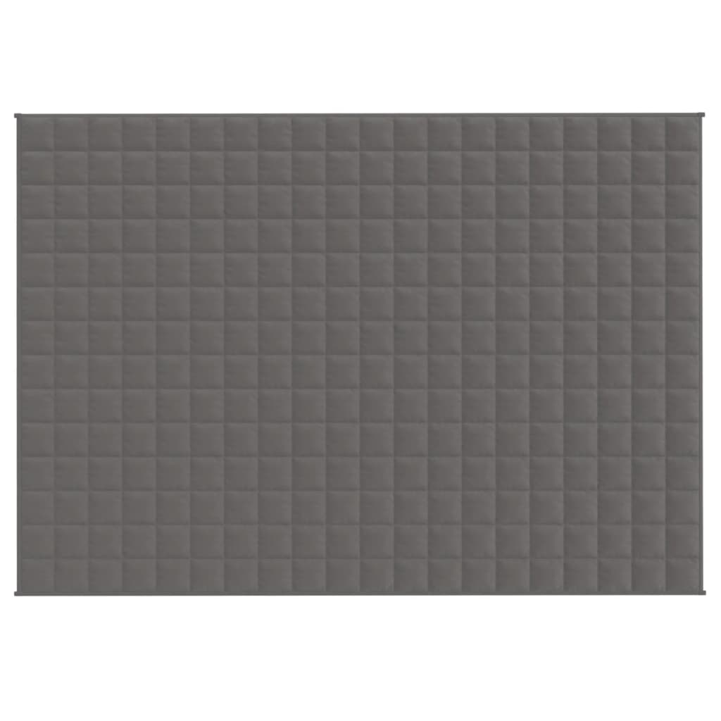 VIDAXL FAIBLAGE COUVERTURE 137X200 cm 10 kg de gris de tissu