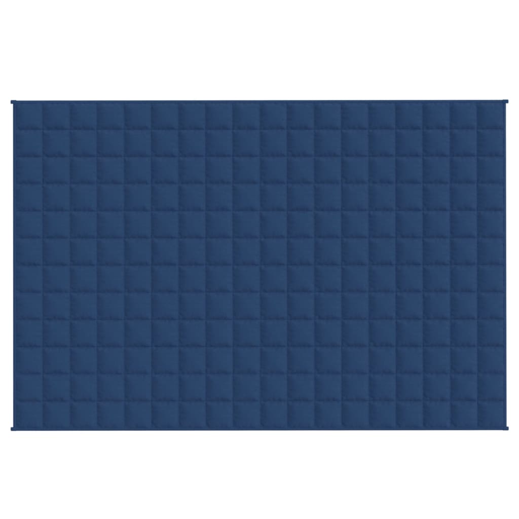 Vidaxl schwache Decke 137x200 cm 10 kg Stoff blau