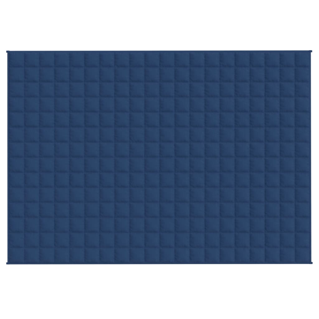 Vidaxl schwache Decke 135x200 cm 6 kg Stoff blau