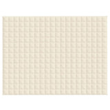 Vidaxl Weakage blanket 152x203 cm 7 kg of fabric light cream -colored