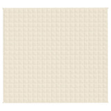 Vidaxl Weakage blanket 200x220 cm 9 kg fabric light cream -colored