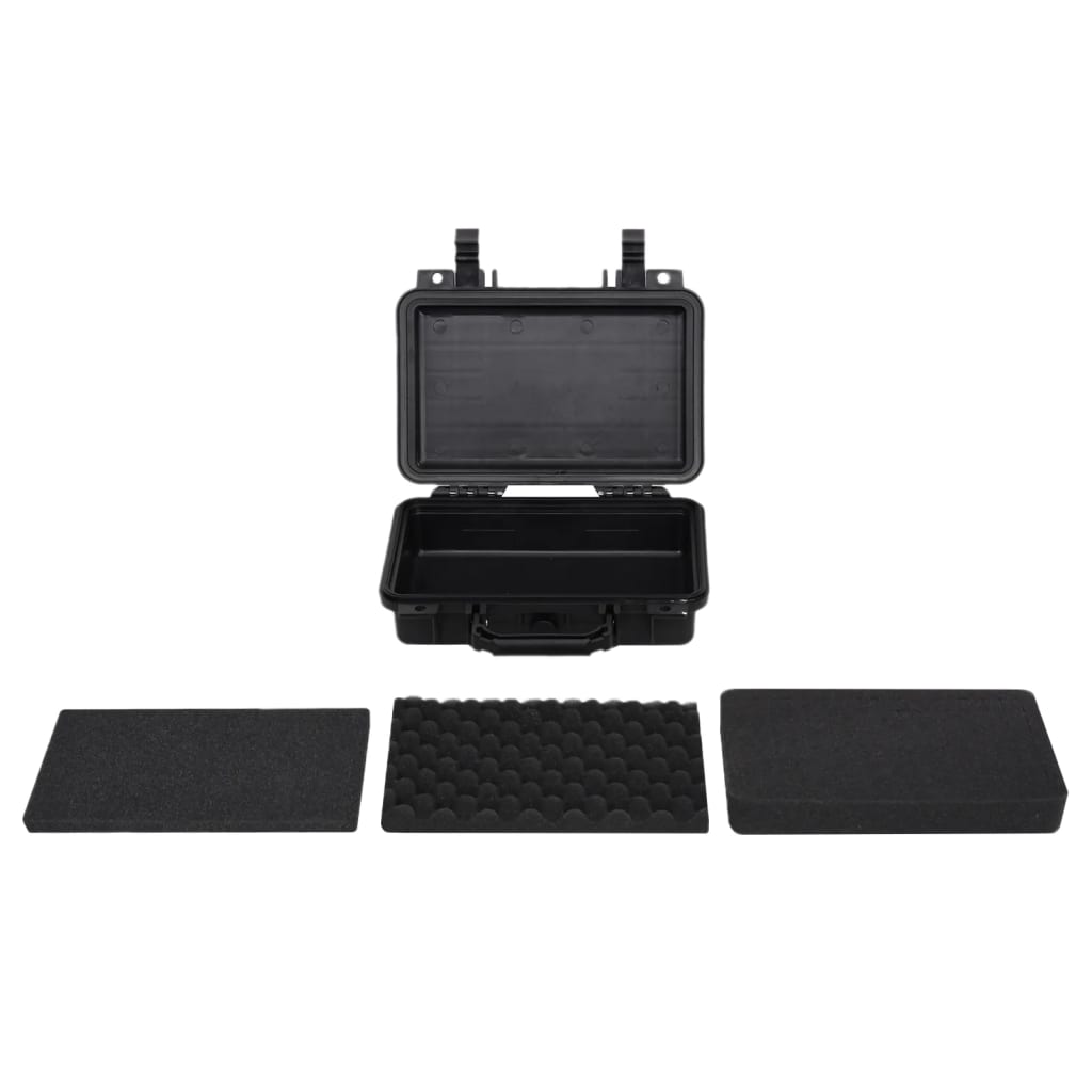 Vidaxl FlightCase portatile 30x22x10 cm pp nero