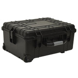 VidaXL Flightcase op wieltjes 58x45x27 cm PP zwart