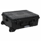 Vidaxl Flightcase sobre ruedas 63x50x23 cm pp negro