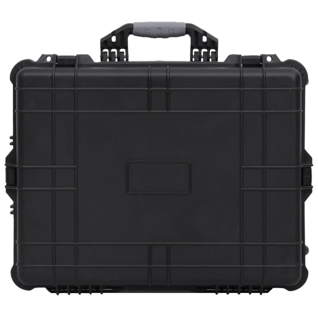 Vidaxl Flightcase sobre ruedas 63x50x23 cm pp negro