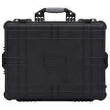 Vidaxl Flightcase sobre ruedas 63x50x23 cm pp negro