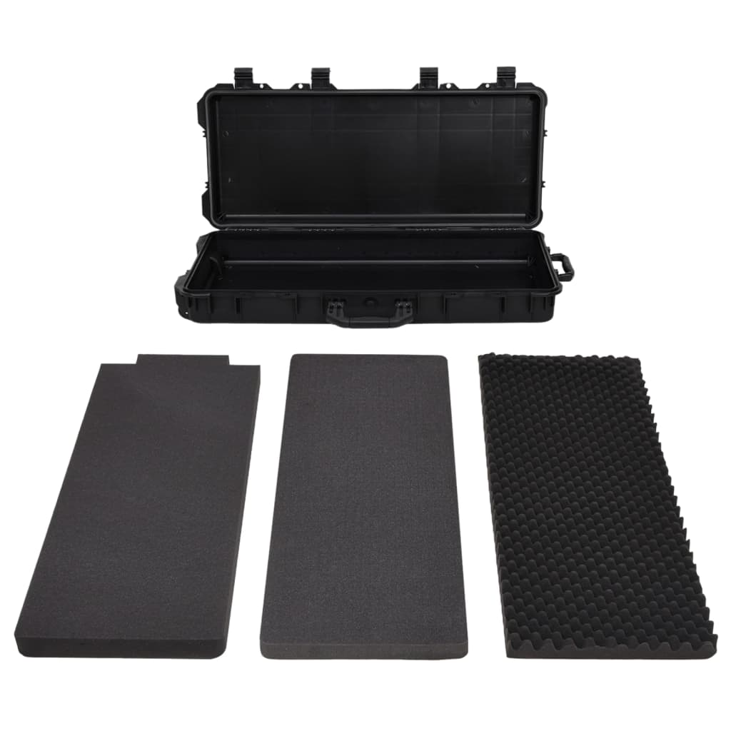 Vidaxl FlightCase sur roues 96x42x16 cm pp noir