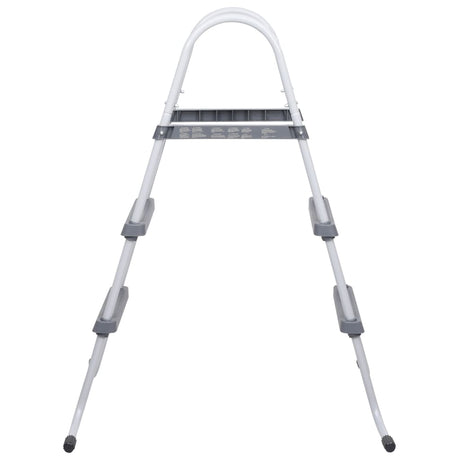 Vidaxl Swimming pool ladder 84 cm steel gray