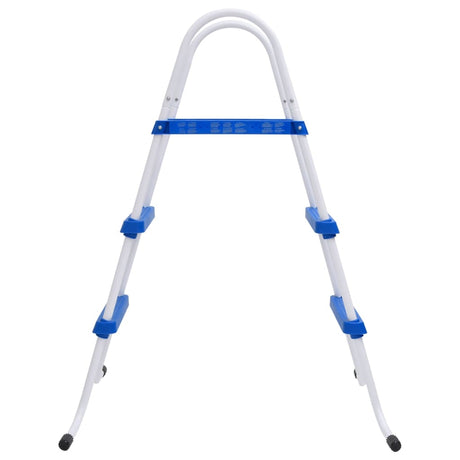 VidaXL Zwembadladder 84 cm blauw en wit