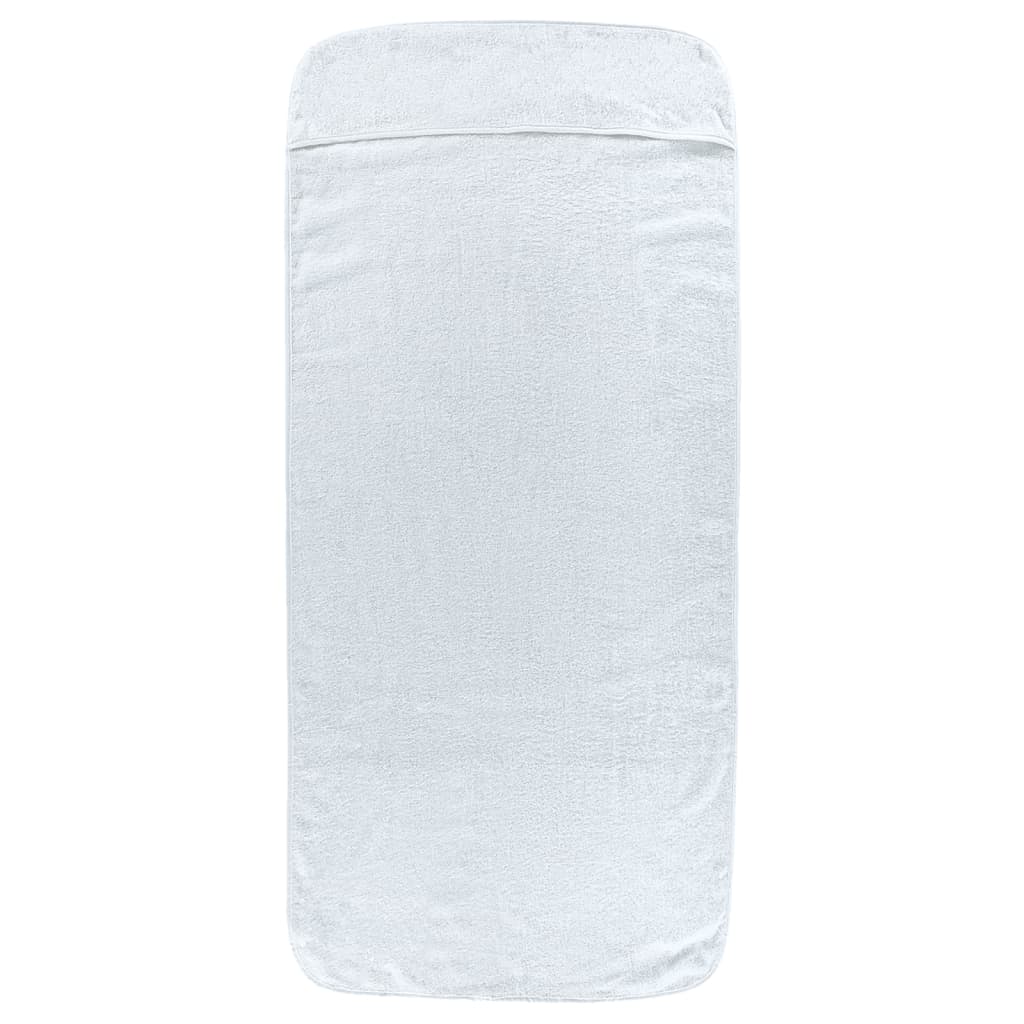 Serviettes à brin de vidaxl 2 pcs 400 g m² 60x135 cm tissu blanc