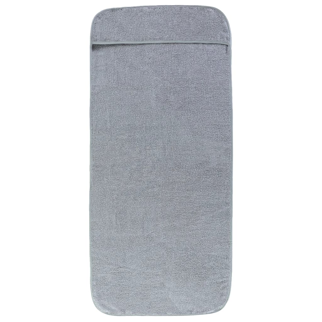 Serviettes à brin de vidaxl 2 pcs 400 g m² 60x135 cm Gray