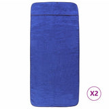 Vidaxl Strand towels 2 pcs 400 g m² 75x200 cm fabric royal blue