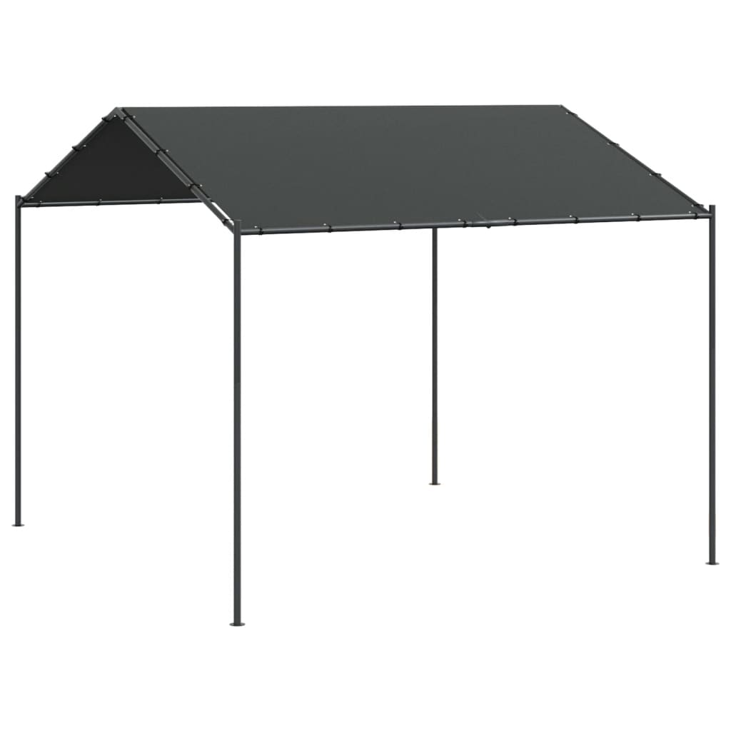 Vidaxl Garden Pavilion 3x3 M stål og stof Anthracite -farvet