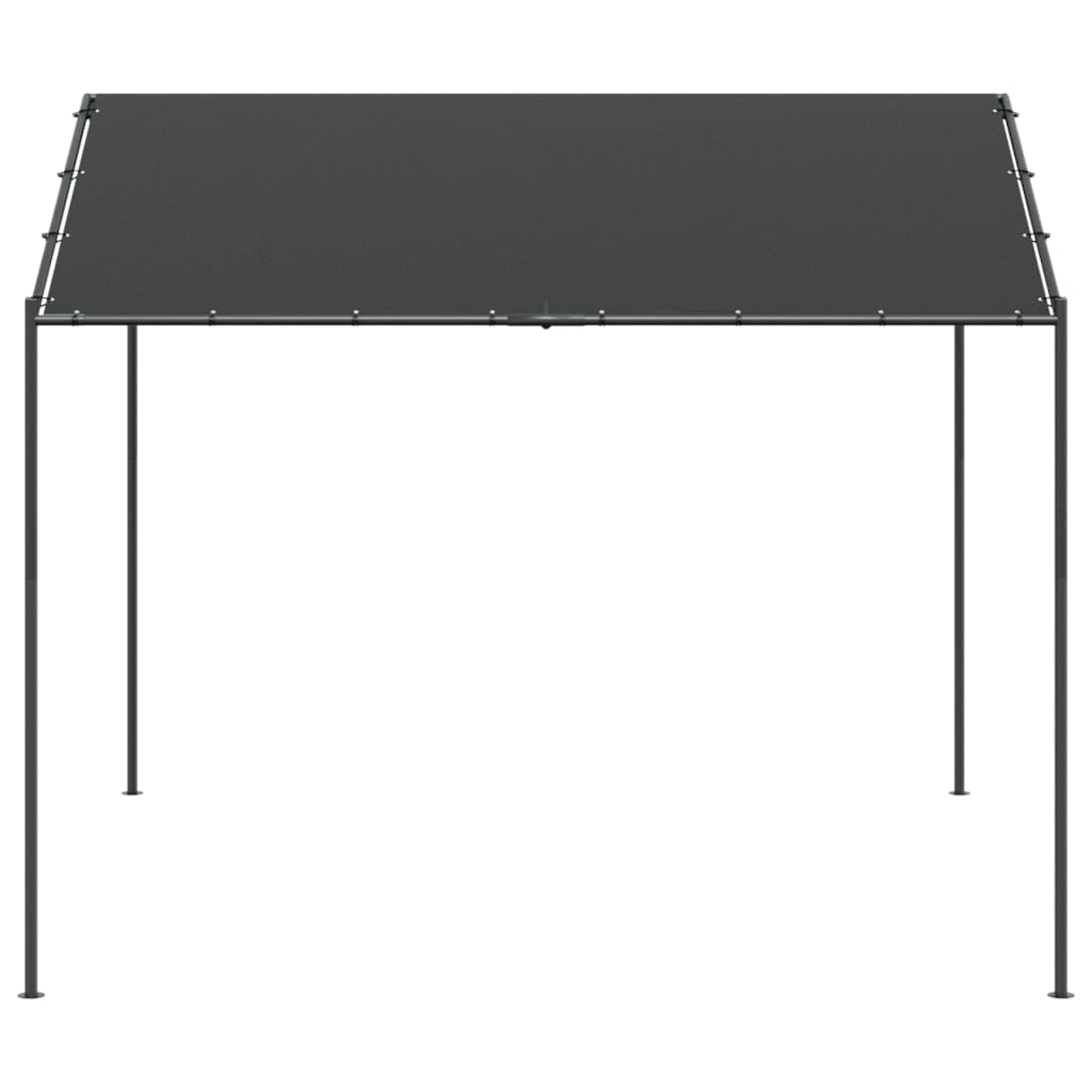 Vidaxl Garden Pavilion 3x3 M stål og stof Anthracite -farvet