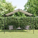 Vidaxl Garden Pavilion 3x3 m jeklo in tkanina bež