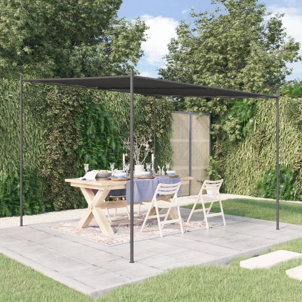 Vidaxl arbor 3x3 m 180 g m² fabric and steel anthracite -colored