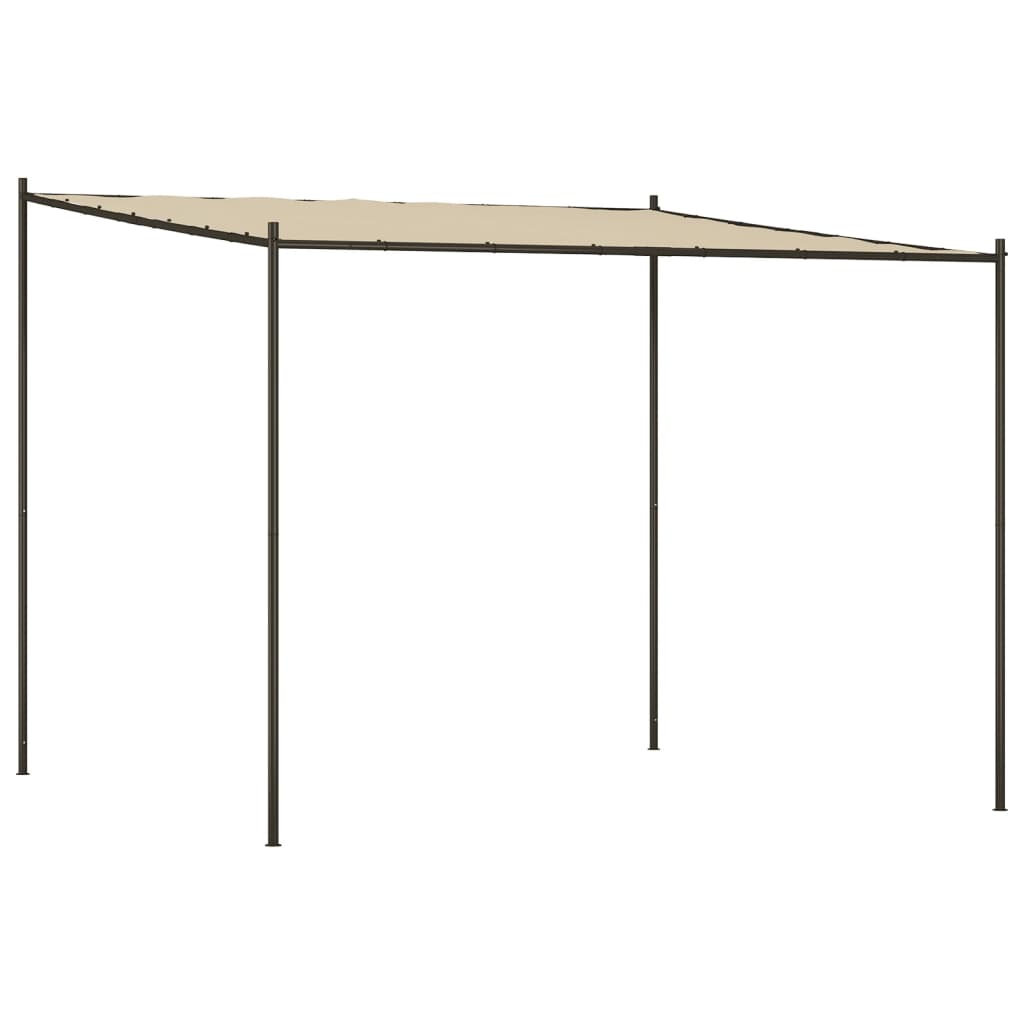 Vidaxl arbor 3x3 m 180 g m² stof og stål beige