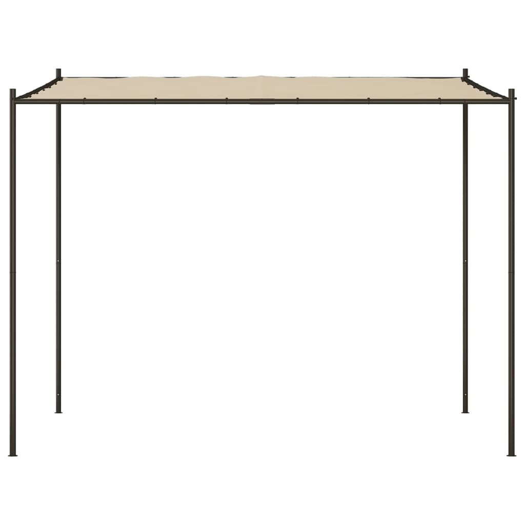 Vidaxl arbor 3x3 m 180 g m² stof og stål beige