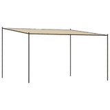 Vidaxl Arbor 4x4 m 180 g m² tyg och stål beige