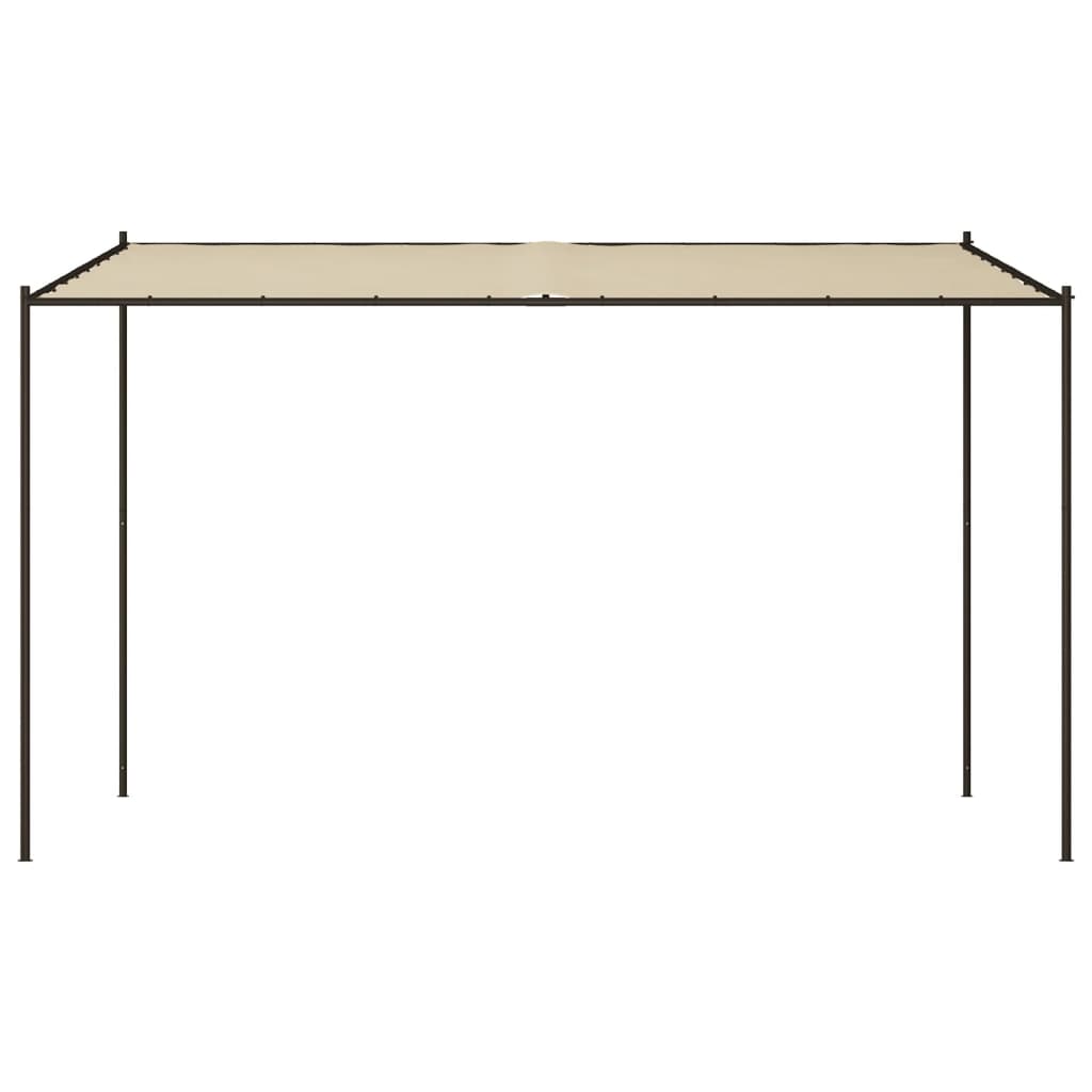 Vidaxl Arbor 4x4 m 180 g m² tyg och stål beige