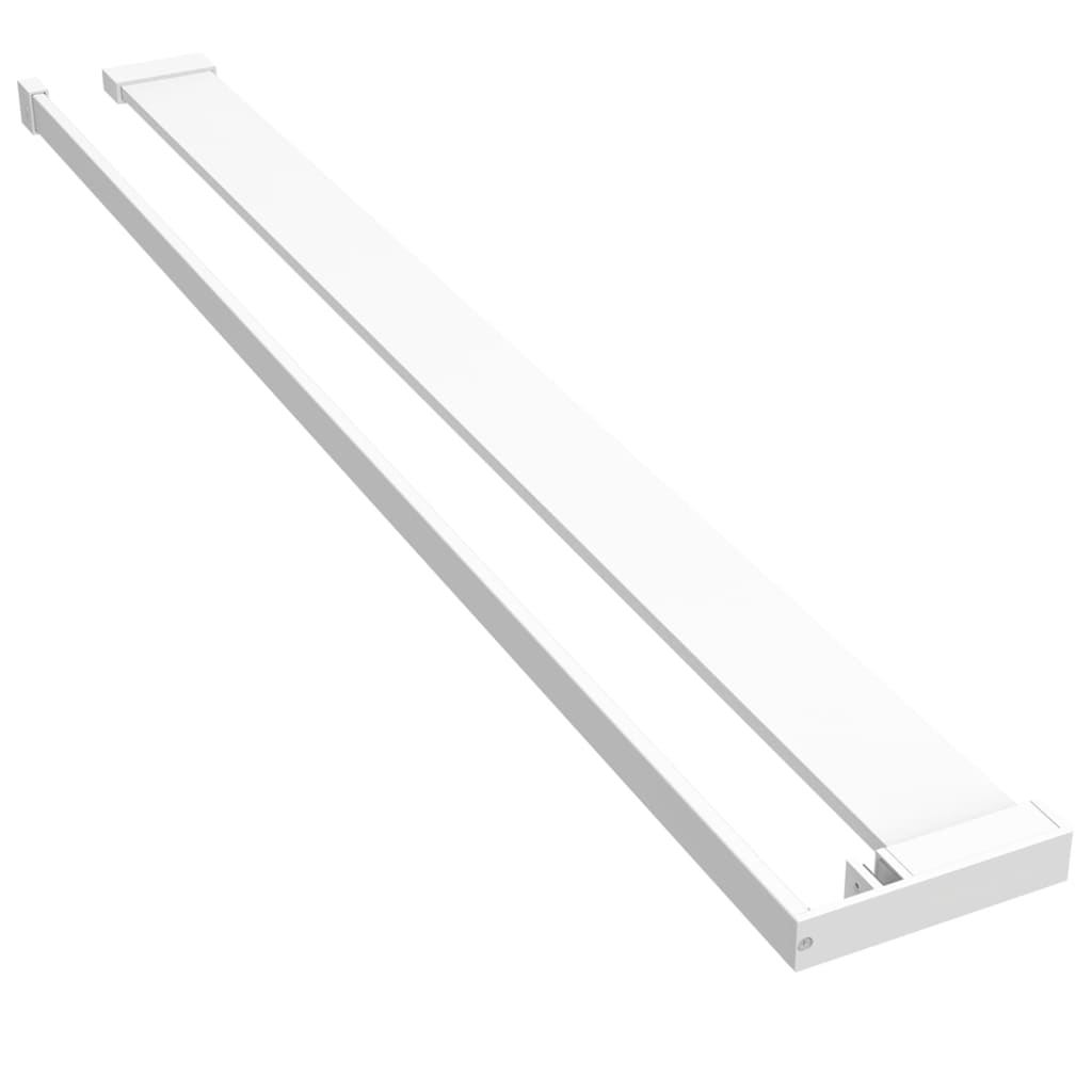 VidaXL Wandschap voor inloopdouchewand 100 cm aluminium wit