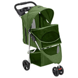 Vidaxl Chog Car pliable 80x46x98 cm Oxford tissu vert