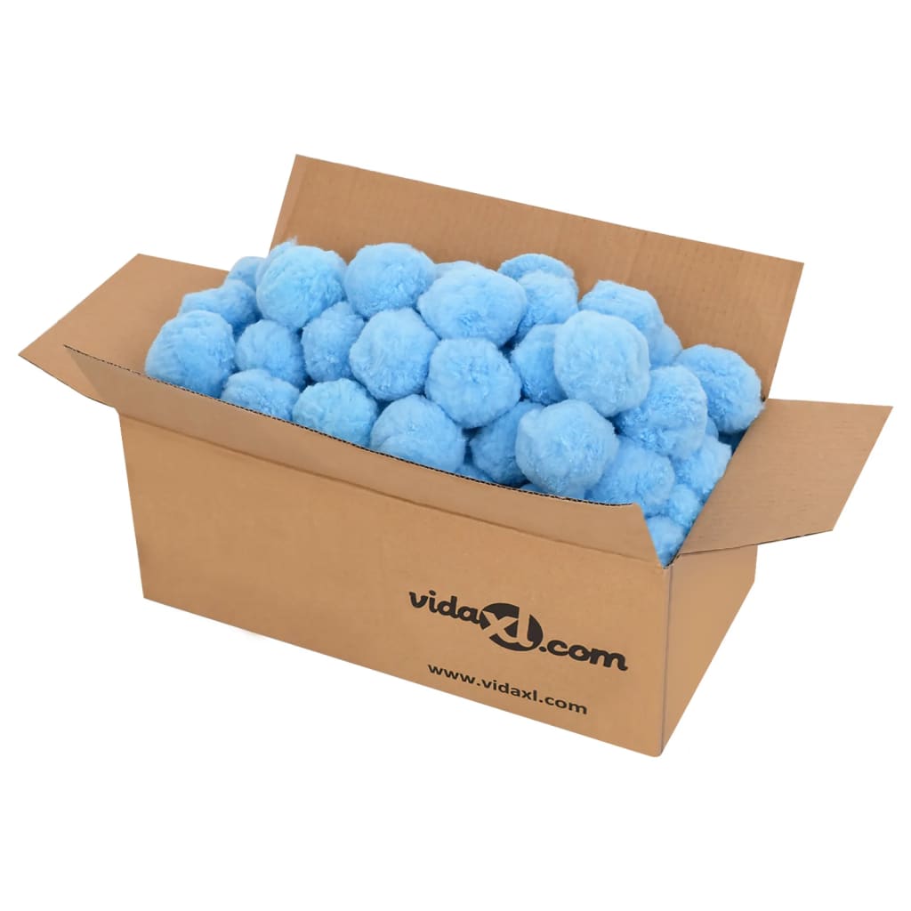 VidaXL Zwembadfilterbolletjes antibacterieel 2100 g polyetheen blauw